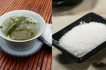 白糖泡茶叶