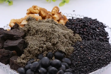 黑米黑豆黑芝麻核桃