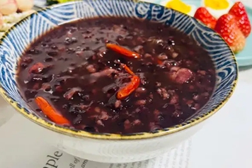 黑米紫米粥