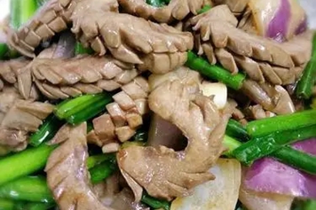 韭菜炒腰花
