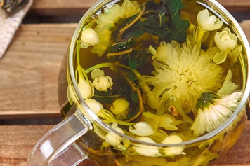 菊花茉莉一起泡
