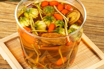 菊花蒲公英枸杞茶