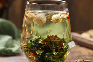 菊花蒲公英决明子茶