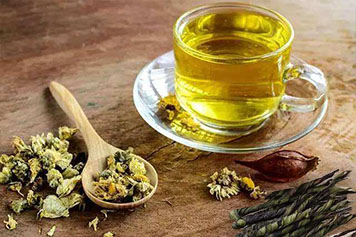 苦丁茶和菊花