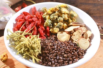 决明子牛蒡根枸杞金银花菊花