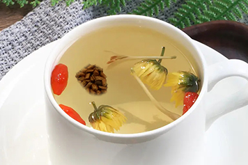 菊花枸杞金银花决明子茶