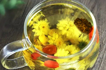 菊花枸杞决明子牛蒡根茶