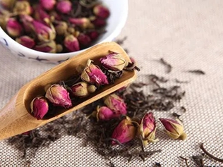 玫瑰花普洱茶
