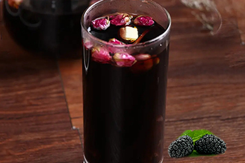 桑葚茯苓玫瑰花茶