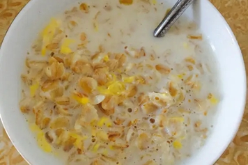 麦片冲鸡蛋