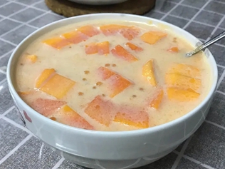 木瓜西米牛奶