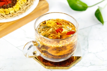 桂花菊花枸杞决明子茶