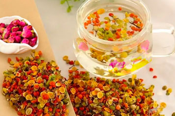 合欢花和玫瑰花一起喝