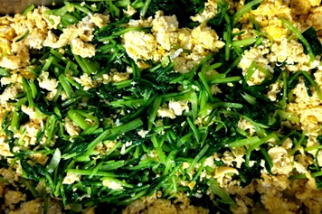 苔菜炒鸡蛋