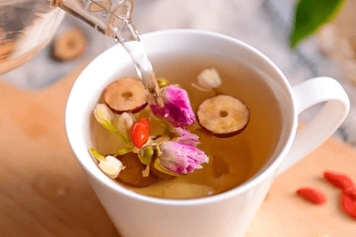红枣玫瑰茶