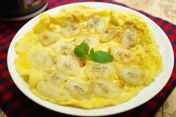 香蕉炒鸡蛋