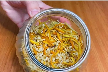 陈皮生姜炒米茶