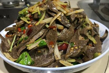 血皮菜炒猪肝