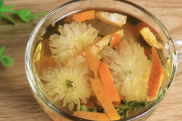 陈皮菊花蒲公英茶