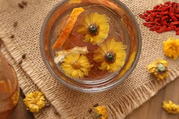 陈皮决明子菊花枸杞子泡水