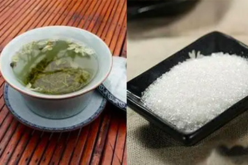 茶叶白糖泡水喝