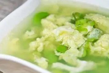 蚕豆花煮鹅蛋