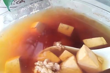 豆腐红糖水