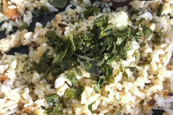 炒大米加绿茶