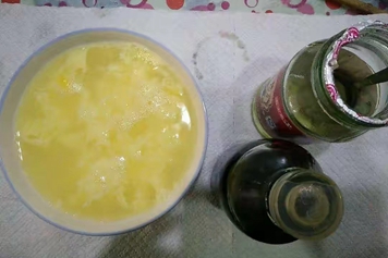 冲鸡蛋花放蜂蜜和香油