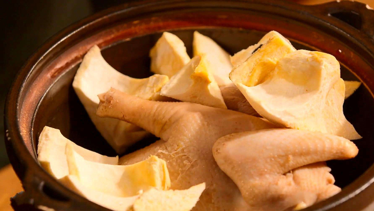 榴莲壳煲汤