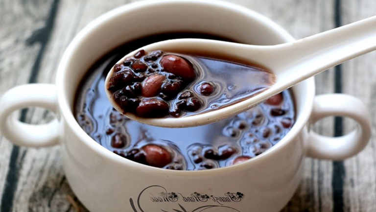 黑米黑豆粥
