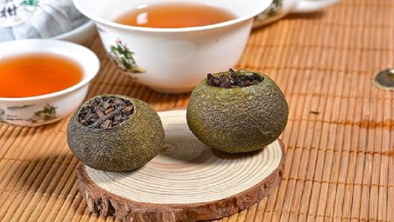 小青柑普洱茶