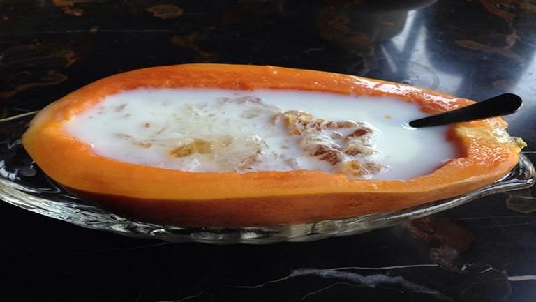 牛奶炖木瓜