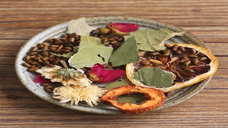 冬瓜荷叶决明子玫瑰花茶