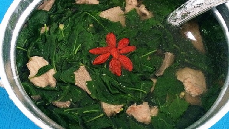 枸杞叶瘦肉汤