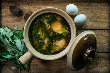 车前草煲鸭蛋